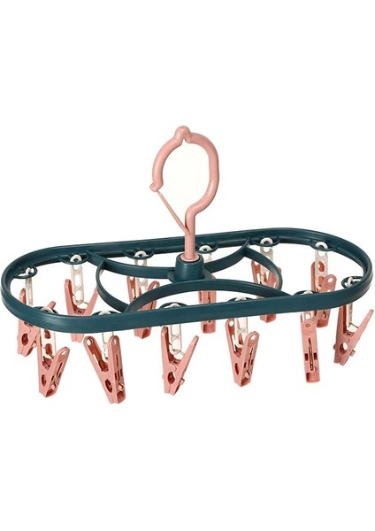 H Tarzı Plastik Kurutma Rafı Basit Rüzgar Geçirmez Çocuk Çoklu Klip Çorap Klip Asmak Bebek Bezi Tutucu Katlanır Depolama Elbise Askısı (Yurt Dışından) modelleri