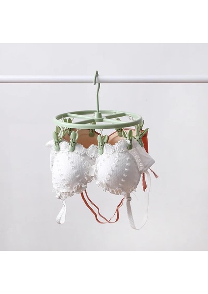 Pembe Tarzı No.12 Boyutu 360 Derece Plastik Dönebilen Yuvarlak Elbise Askıları Klipsli Rüzgar Geçirmez Elbise Kurutma Rafı Soket Askı Tokalı (Yurt Dışından) modelleri