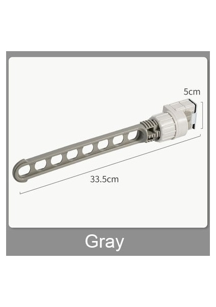 Gy Tarzı 8 Delik Kurutma Rafı Balkon Elbise Kurutma Rafı Duvara Monte Elbise Kurutma Rafı Banyo Kurutma Rafı Kapalı Alan Tasarrufu (Yurt Dışından)