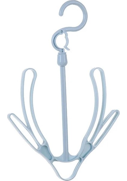 Mavi Stil Taşınabilir Çok Fonksiyonlu Ayakkabı Kurutma Asılı Askı Giyim Kanca Rüzgar Geçirmez Spor Ayakkabı Rafı Ev Depolama Çamaşır Aracı (Yurt Dışından)