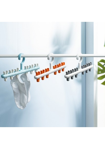 B Tarzı 360 Dönebilen Rüzgar Geçirmez Çok Fonksiyonlu Askı Çıkarılabilir Clothetrong Kavrama Kumaş Çorap Iç Giyim Eşarp Depolama Drenaj Rafı (Yurt Dışından)