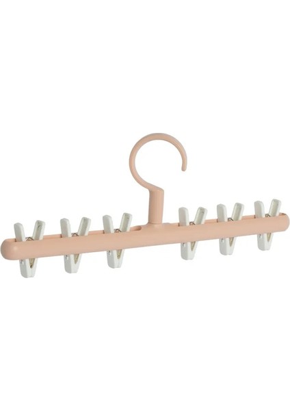 Turuncu Tarzı Çok Fonksiyonlu Plastik 6 Klip Katlanır Çocuk Yetişkin Elbise Kurutma Makinesi Askısı Rüzgar Geçirmez Çorap Iç Kurutma Rafı (Yurt Dışından)