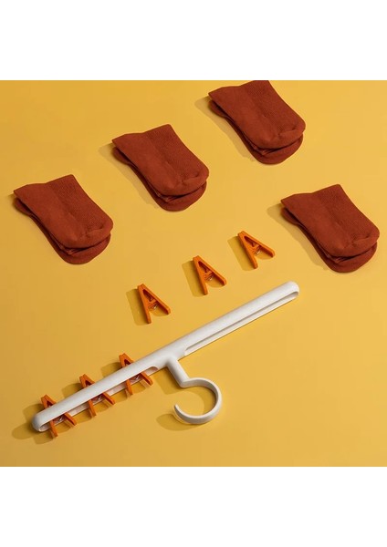 Turuncu Tarzı Çok Fonksiyonlu Plastik 6 Klip Katlanır Çocuk Yetişkin Elbise Kurutma Makinesi Askısı Rüzgar Geçirmez Çorap Iç Kurutma Rafı (Yurt Dışından) fırsatları