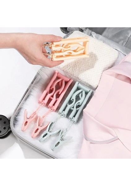 Yeşil Stil Katlanabilir Askılar Elbise Hattı Seyahat Askısı Katlanır Airer Çamaşır Kurutma Makinesi Raf Organizatör Klipler ile Gezisi Ev Aksesuarları (Yurt Dışından) fırsatları