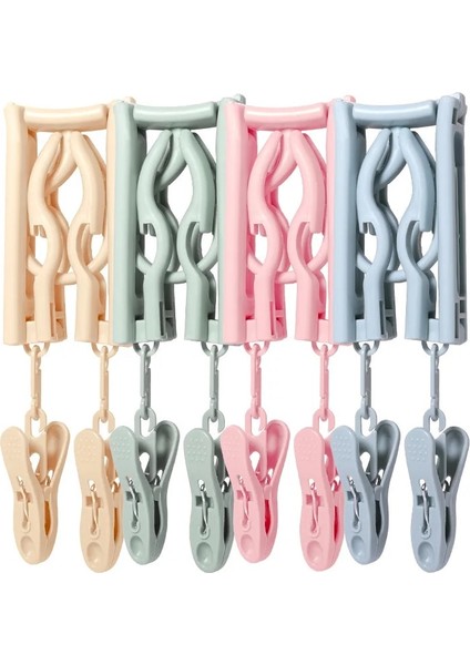 Yeşil Stil Katlanabilir Askılar Elbise Hattı Seyahat Askısı Katlanır Airer Çamaşır Kurutma Makinesi Raf Organizatör Klipler ile Gezisi Ev Aksesuarları (Yurt Dışından) indirimleri