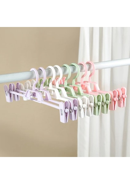 Siyah Stil 10 Parça Lastic Etek Pantolon Askısı 2-Ayarlanabilir Kaymaz Klipsli Gömlek, Elbise, Dayanıklı Sağlam Plastik Askı Için Döner Kanca (Yurt Dışından) indirimleri