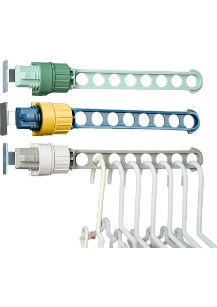 Mavi-2pcs Tarzı 3 Adet Pencere Çerçevesi Elbise Askısı Çok Fonksiyonlu Seyahat Asılı Kurutma Rafı Taşınabilir Katlanabilir Kapalı Balkon Çerçevesi Organizatör (Yurt Dışından)