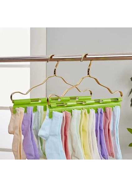 Yeşil Stil Çok Amaçlı Kaymaz Elbise Askısı Çorap Iç Çamaşırı Sutyen Havlu Askısı Klip Peg Ev Plastik Rüzgar Geçirmez Kurutma Rafı (Yurt Dışından) fiyatları