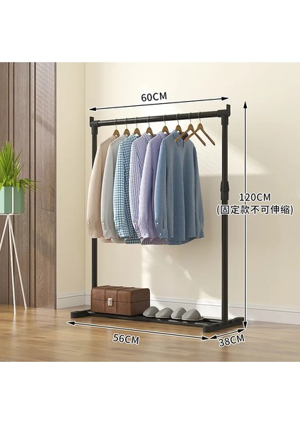 -60CM Tarzı Elbise Askısı Kat Elbise Askısı Katlanır Iç Tek Çubuk Yatak Odası ve Ev Kurutma Rafı (Yurt Dışından)