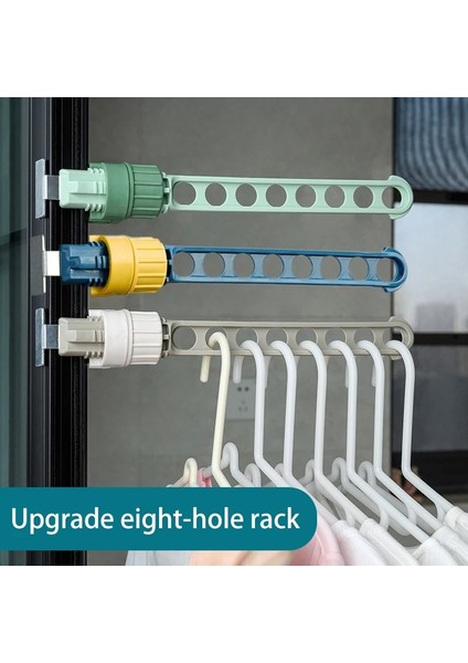 Yeşil Stil Pencere Kurutma Rafı 8 Delikli Seyahat Elbise Askısı Taşınabilir Seyahat Askısı Çok Fonksiyonlu Elbise Askısı Banyo Konaklamalı (Yurt Dışından) fırsatları