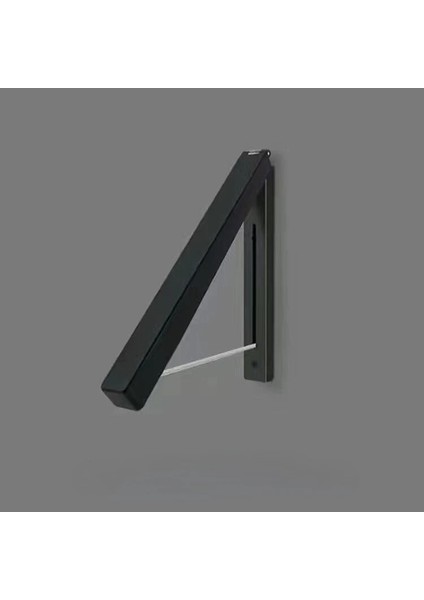 Siyah Stil Geri Çekilebilir Gizli Kurutma Rafı Katlanır Duvar Askısı Delme Yok Depolama Askısı Balkon Banyo Yurdu Asmak Elbise Artefaktı (Yurt Dışından)