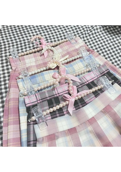 BEYAZ-24CM Tarzı 5 Adet Güzel Inci Elbise Askısı Bling Elmas Yay Elbise Rafı Kemer Atkı Askıları Kız Dolap Rafları Çocuk Askıları Organizatör (Yurt Dışından) indirimleri