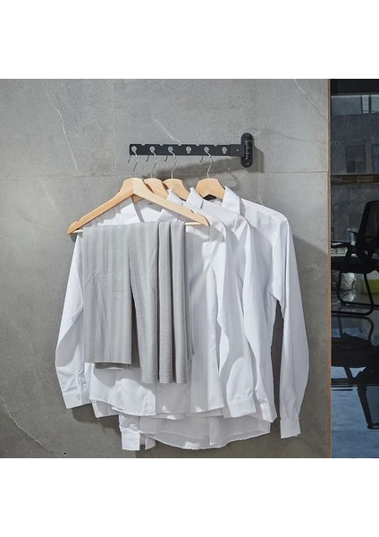 Siyah Stil Katlanır Asılı Raf Duvara Monte Çamaşır Ipi Kapalı Açık Elbise Askısı Kanca Ev Depolama Donanım Aksesuarları (Yurt Dışından) indirimleri