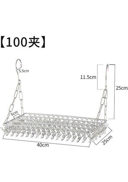 40CM-100KLIP Stili Çamaşır Rüzgar Geçirmez Havlu Sutyen Elbise Kurutma Makinesi Çelik Mandal Çamaşır Askısı Paslanmaz Airer Çorap Kurutma Clothelips Kanca Askı (Yurt Dışından)