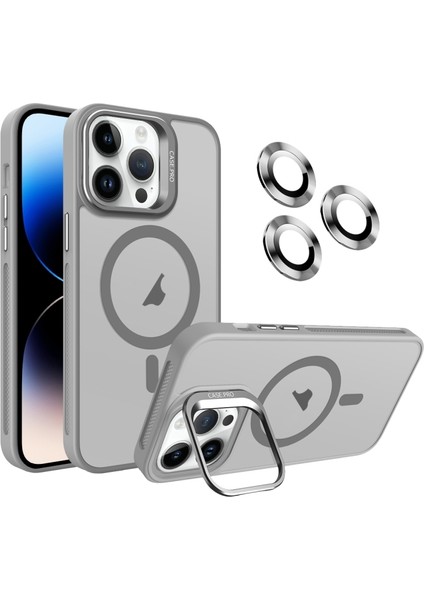 iPhone 13 Pro Max Kılıf Kamera Koruma Standı Magsafe Alp Kapak