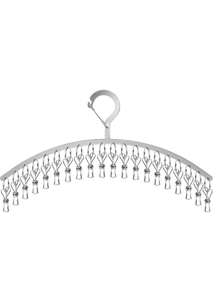 20 Klipler Paslanmaz Çelik Rüzgar Geçirmez Clothespin Çamaşır Askısı Clothesline Çorap Havlu Sutyen Kurutma Rafı Elbise Peg Airer Kurutucu (Yurt Dışından)