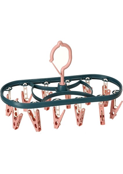 B Tarzı Plastik Kurutma Rafı Basit Rüzgar Geçirmez Çocuk Çoklu Klip Çorap Klip Asmak Bebek Bezi Tutucu Katlanır Depolama Elbise Askısı (Yurt Dışından) indirimleri