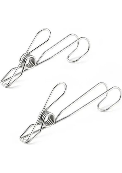Büyük Stil 5 Adet Kuyruk Klip Askı Kanca Çamaşır Kancaları Paslanmaz Çelik Elbise Mandalları Fotoğraf Klip Giydirin Asılı Evrensel Havlu Klipleri (Yurt Dışından) indirimleri