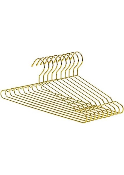 Altın Tarzı Çentikli Ağır Hizmet Tipi Metal Askılar Elbise Ceket Takım Elbise Gömlek Organizatör (Yurt Dışından)