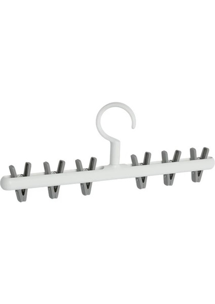 Bir Stil 6 Klipler Çok Fonksiyonlu Kurutma Rafı Çorap Sutyen Iç Çamaşırı Derece Dönen Elbise Askısı Rüzgar Geçirmez Clothespin Kurutma Askısı (Yurt Dışından)