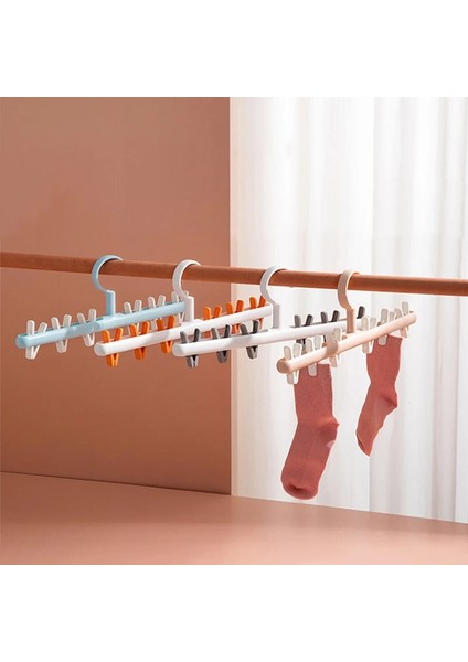 Bir Stil 6 Klipler Çok Fonksiyonlu Kurutma Rafı Çorap Sutyen Iç Çamaşırı Derece Dönen Elbise Askısı Rüzgar Geçirmez Clothespin Kurutma Askısı (Yurt Dışından) fiyatları