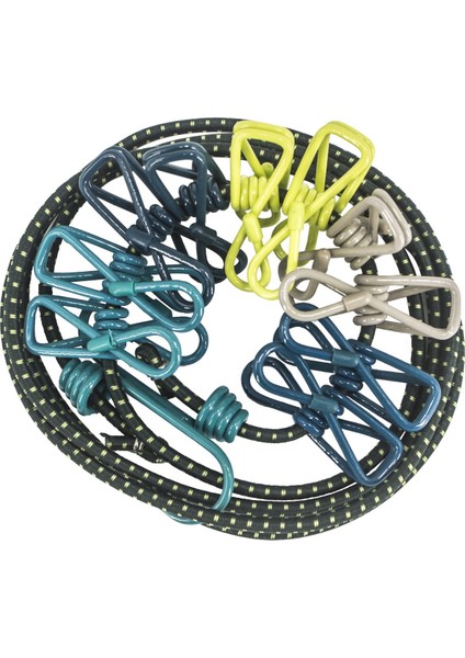 J Tarzı No.1 Boyutu Taşınabilir Çamaşır Ipi Seyahat Çamaşır Ipi Esnek Geri Çekilebilir Elastik Elbise Ipi Giydirme Kurutma Hattı Depolama (Yurt Dışından)