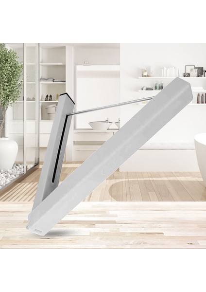 Paslanmaz Çelik Katlanır Elbise Askısı Çok Fonksiyonlu Geri Çekilebilir Duvara Montaj Su Geçirmez Kurulum Paketleri Elbise Havlu Askısı (Yurt Dışından)