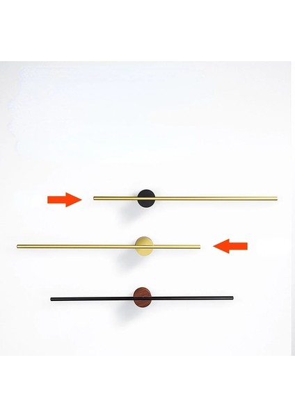G40CM Tarzı Hafif Lüks Havlu Askısı Yaratıcı Fırçalanmış Altın Ayarlanabilir Tek Çubuk Banyo Havlusu Askısı Iskandinav Minimalist Banyo Havlu Çubuğu (Yurt Dışından)