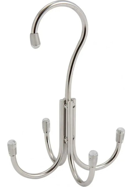 Gümüş Tarzı Depolama Kanca Paslanmaz Çelik Anti-Deforme Eşarp Askısı Anti-Pas Kararlı Yapı Askı Kancası Büyük Kapasiteli Çamaşır Kancası (Yurt Dışından)