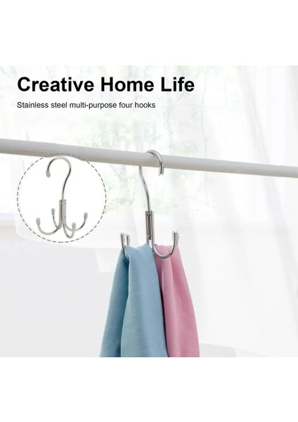 Gümüş Tarzı Depolama Kanca Paslanmaz Çelik Anti-Deforme Eşarp Askısı Anti-Pas Kararlı Yapı Askı Kancası Büyük Kapasiteli Çamaşır Kancası (Yurt Dışından) fiyatları