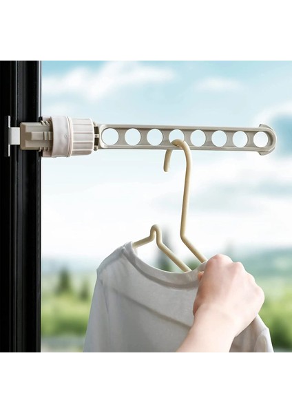 Gri Tarzı Ind Delik Elbise Pencere Askısı Çerçeve Kurutma Rafı Balkon Çamaşır Asılı Ev Pratik Organizatörler Çamaşır Kurutma Makinesi (Yurt Dışından) fiyatları