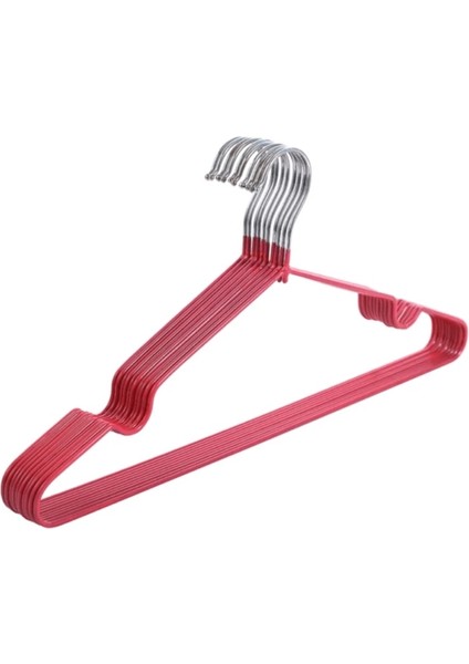 No.10 Stili 10 Parça Çocuk Bebek Metal Askılar Kaymaz Plastik Kaplama Ceket Elbise Dikey Dolap Depolama Raf Desteği Kurutma (Yurt Dışından)