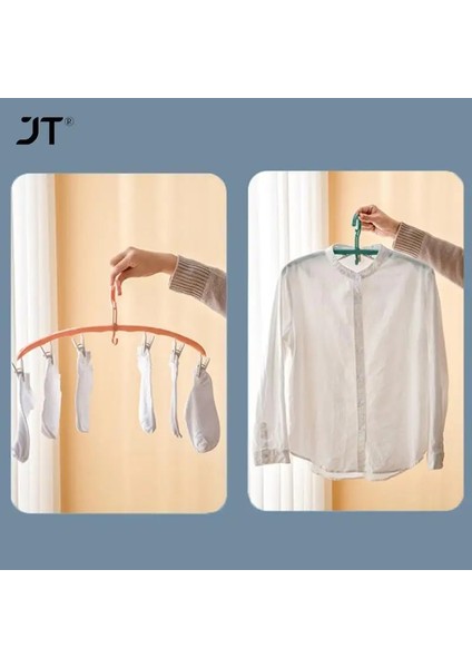 Sarı Stil Kalınlaşmış 6 Klipler Askı Öğrenci Yurdu Rüzgar Geçirmez Plastik Iç Çorap Klipleri Ev Elbise Askısı Organizatör (Yurt Dışından) indirimleri