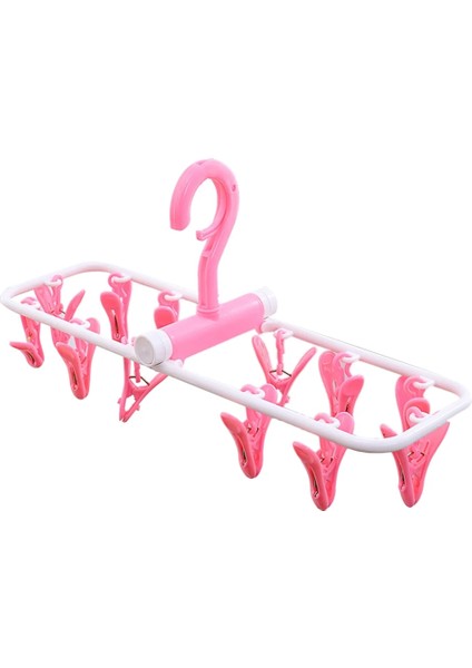 Siyah Stil Yuvarlak Kare Erik Şekli Kurutma Rafı Çorap Iç Giyim Açık Airer Kurutucu Çamaşır Askısı Çok Fonksiyonlu Havlu Klipsleri (Yurt Dışından)