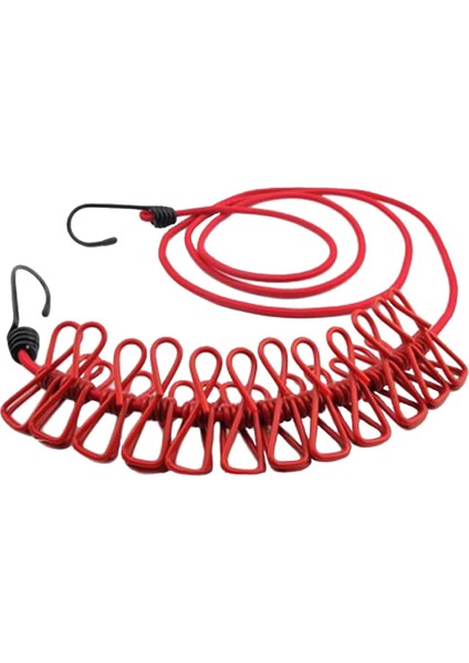 Bir Stil No.1 Boyutu Taşınabilir Çamaşır Ipi Seyahat Çamaşır Ipi Esnek Geri Çekilebilir Elastik Elbise Ipi Giydirme Kurutma Hattı Depolama (Yurt Dışından)