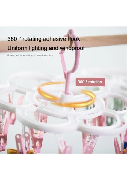 No.2 Tarzı 360 Açı Döner Tasarım Plastik Elbise Kurutma Makinesi Rafı Plastik Witlips Katlanır Elbise Kurutma Makinesi Askısı Rüzgar Geçirmez Dayanıklı Askı (Yurt Dışından) fırsatları