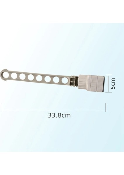 Gri Tarzı 8 Delikli Ev Yurdu Pencere Çerçevesi Elbise Askısı Taşınabilir Kapalı Pencere Kurutma Rafı Kapalı Asılı Raf Elbise Askısı (Yurt Dışından)