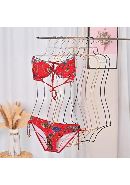 Altın Tarzı Metal Tel Vücut Şekli Bikini Mayo Askısı Kız Elbise Tutucu Unisex Kıyafet Askısı Beachwear Raf Vestiyer Çamaşırhane Için (Yurt Dışından)