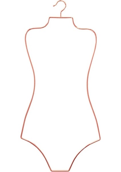 Altın Tarzı Metal Tel Vücut Şekli Bikini Mayo Askısı Kız Elbise Tutucu Unisex Kıyafet Askısı Beachwear Raf Vestiyer Çamaşırhane Için (Yurt Dışından)