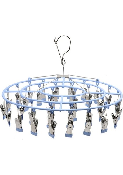 24 Klip-Pembe Tarzı Dönebilen Çok Fonksiyonlu Yuvarlak Kurutma Rafı Witlips Paslanmaz Çelik Ataş Yerden Tasarruflu Kapalı Çorap Kurutma Rafı Askıları (Yurt Dışından) fiyatları