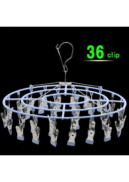 24 Klip-Pembe Tarzı Dönebilen Çok Fonksiyonlu Yuvarlak Kurutma Rafı Witlips Paslanmaz Çelik Ataş Yerden Tasarruflu Kapalı Çorap Kurutma Rafı Askıları (Yurt Dışından) modelleri