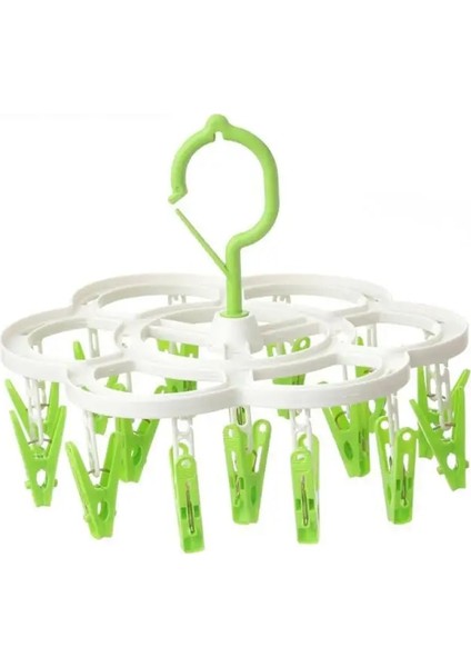 No.4 Stili 16 Klipler Katlanır Askılar Elbise Askısı Çorap Iç Giyim Plast Rotasyon Tasarım Rüzgar Geçirmez Raf Organizatör (Yurt Dışından) fiyatları