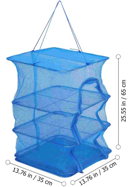 Mavi Stil 65X35CM Kurutma Örgü Net 4 Katmanlı Kurutma Rafı Asılı Örgü Kuru Net W Yeşil Fermuar Kurutma Makinesi Dolap Kurutma Rafı Net (Yurt Dışından)