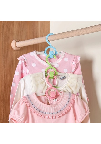 5 Adet-Yeşil Tarzı 5 Adet Kaymaz Bebek Elbise Askıları Çocuklar Için Kurutma Rafları Telescoldren Depolama Askı Dolap Organizatör Mont Ev (Yurt Dışından) fırsatları