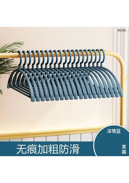 Mavi-30 Adet Tarzı Et Elbise Askısı Ev Kaymaz Askı Plastik Geniş Omuz Yarı Dairesel Askı Dikişsiz Asılı Organizatör (Yurt Dışından)