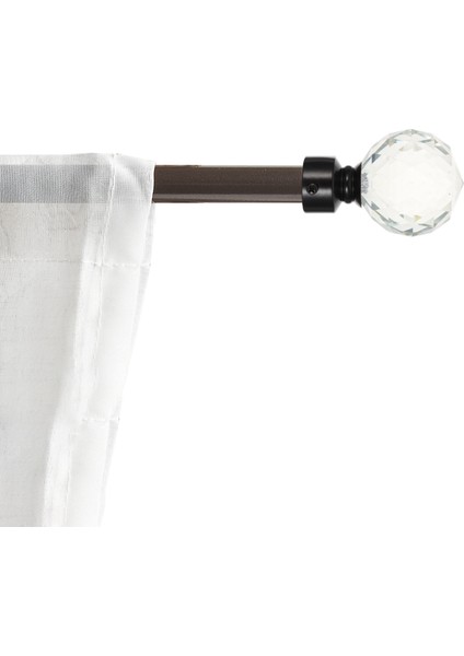 Siyah Stil Şeffaf Perde Çubuk Beyaz Dekor Cam Topu Perde Çubuk Perde Çubuk Braketi Perde Çubuk Aksesuarları Retro Dekor (Yurt Dışından) modelleri
