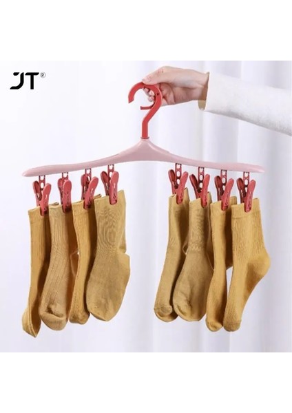 Yeşil Stil 360 Dönen Çorap Elbise Iç Giyim T-Shirt Askıları Elbise Için Çok Fonksiyonlu Plastik Elbise Rafı Kurutma Depolama Askıları (Yurt Dışından) fiyatları