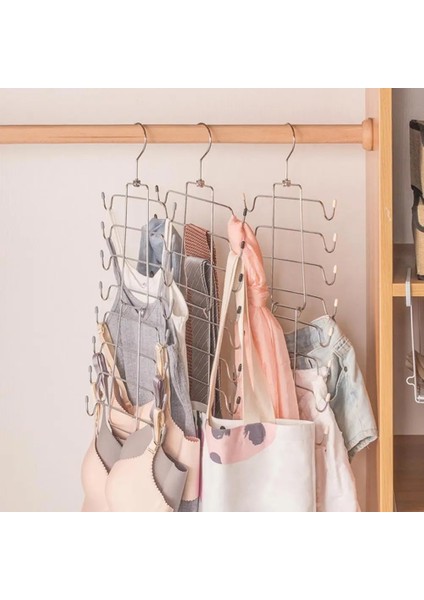 Siyah Stil Sutyen Askısı Yerden Tasarruf Sağlayan Katlanabilir Iç Giyim Rafı Çok Katmanlı Tank Üstleri Sütyen Kombinezonlar Atkılar Kemerler Dolap Organizatör Izsiz (Yurt Dışından) indirimleri