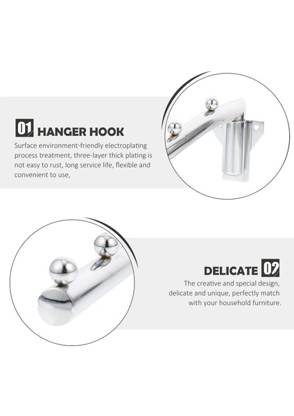 Gümüş Tarzı 41X7CM Salıncak Kolu Kancaları Duvara Asılı Elbise Kurutma Rafı Portmanto Duvara Monte Elbise Kancaları Duvara Monte Elbise Askısı (Yurt Dışından) fırsatları