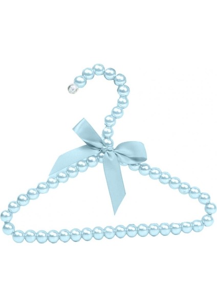 Mavi Stil Ev Için Yay Kaymaz Abs Çocuk Sahte Inci Raflı Elbise Askısı (Yurt Dışından)